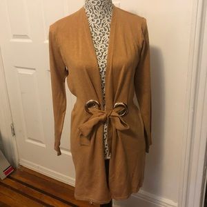 Tan cardigan
